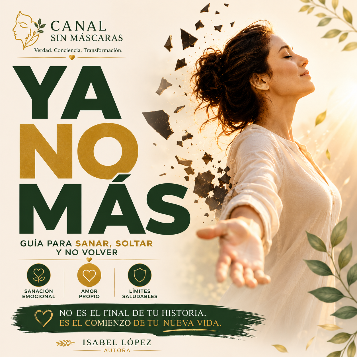 Portada original de Ya No Más por Isabel López